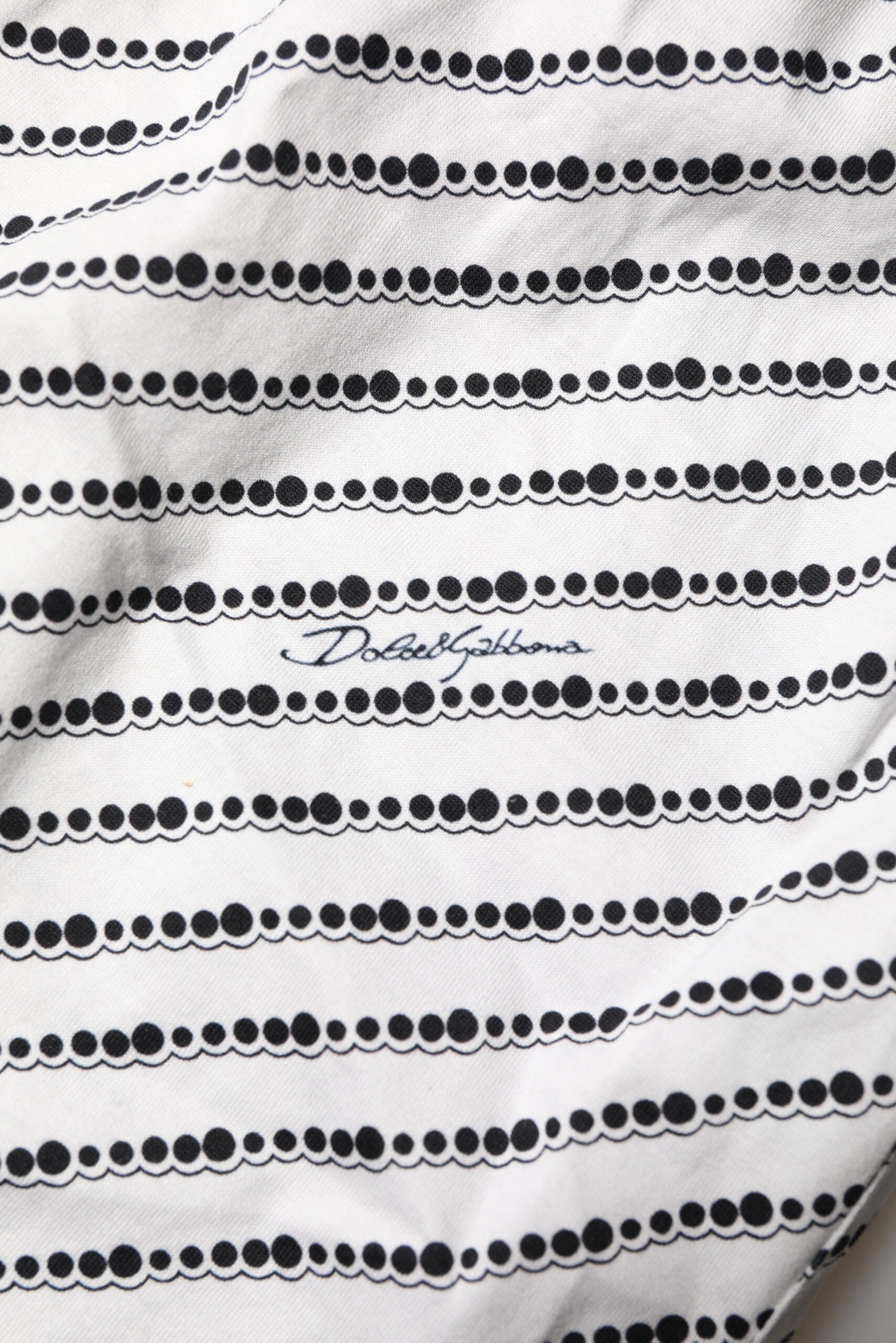 Dolce & Gabbana White Black Patterned Regular Boxer Underwear