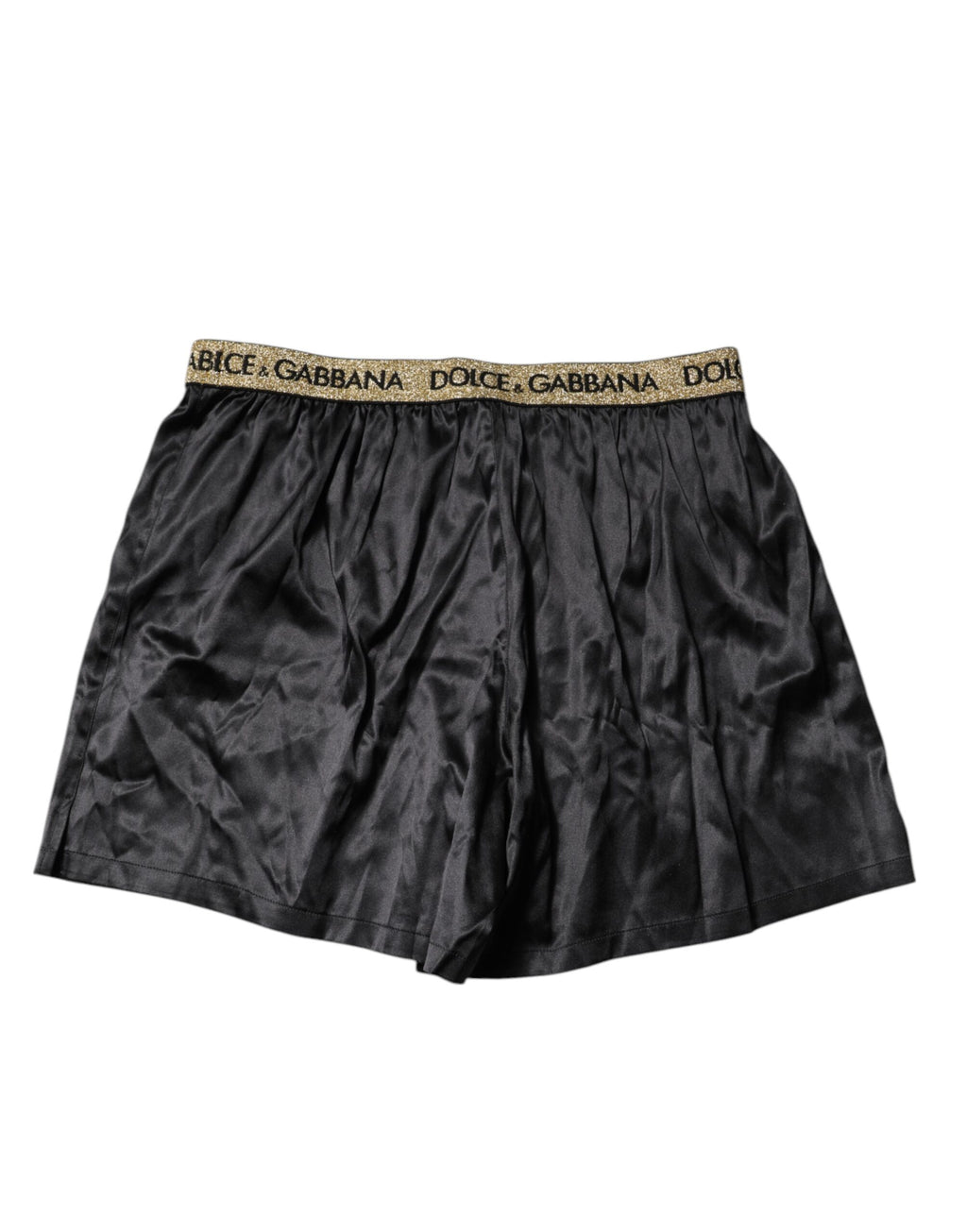 Dolce & Gabbana Black Logo Waist Regular Boxer Shorts Underwear