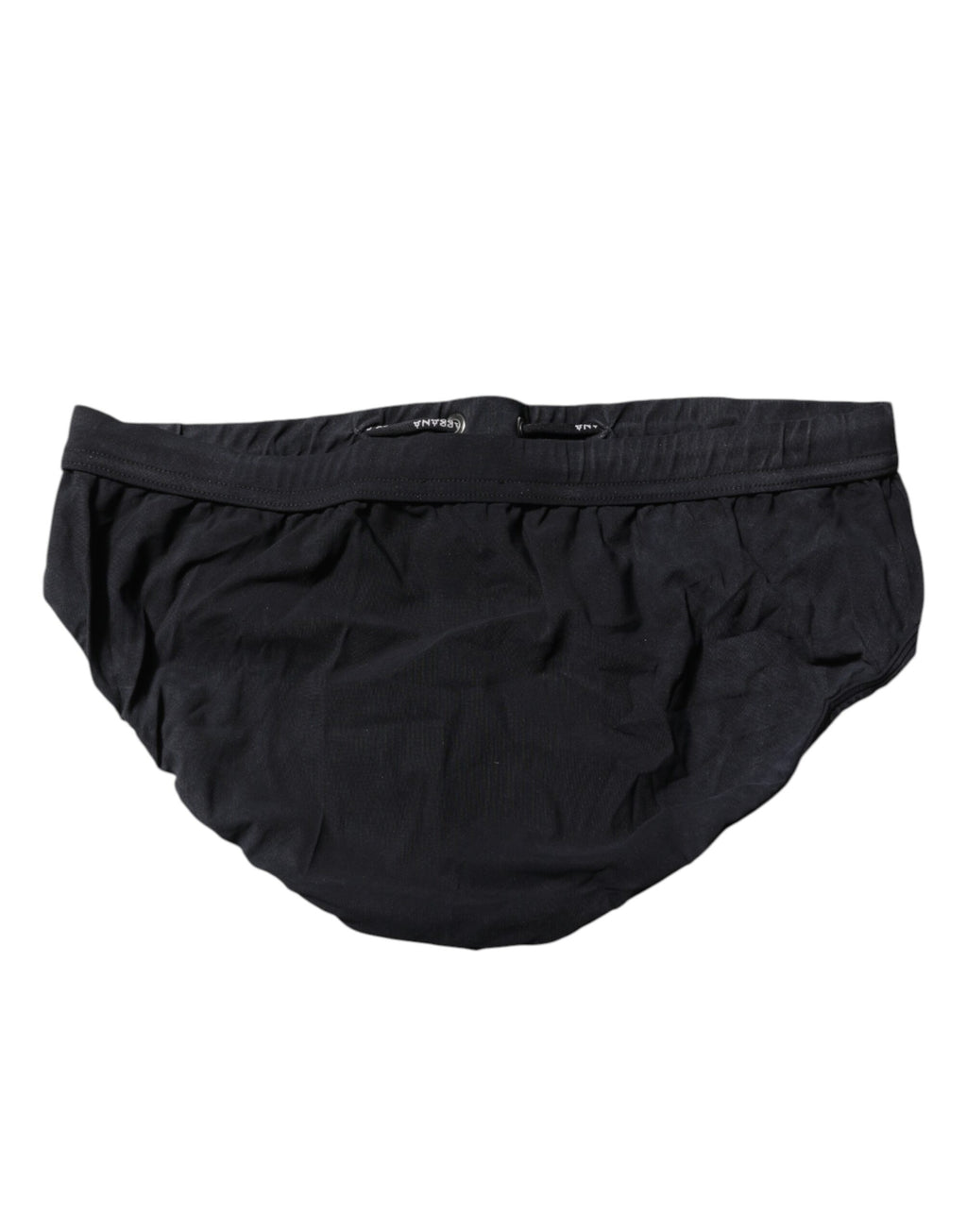 Dolce & Gabbana Black Drawstring Men Beachwear Brief Swimwear