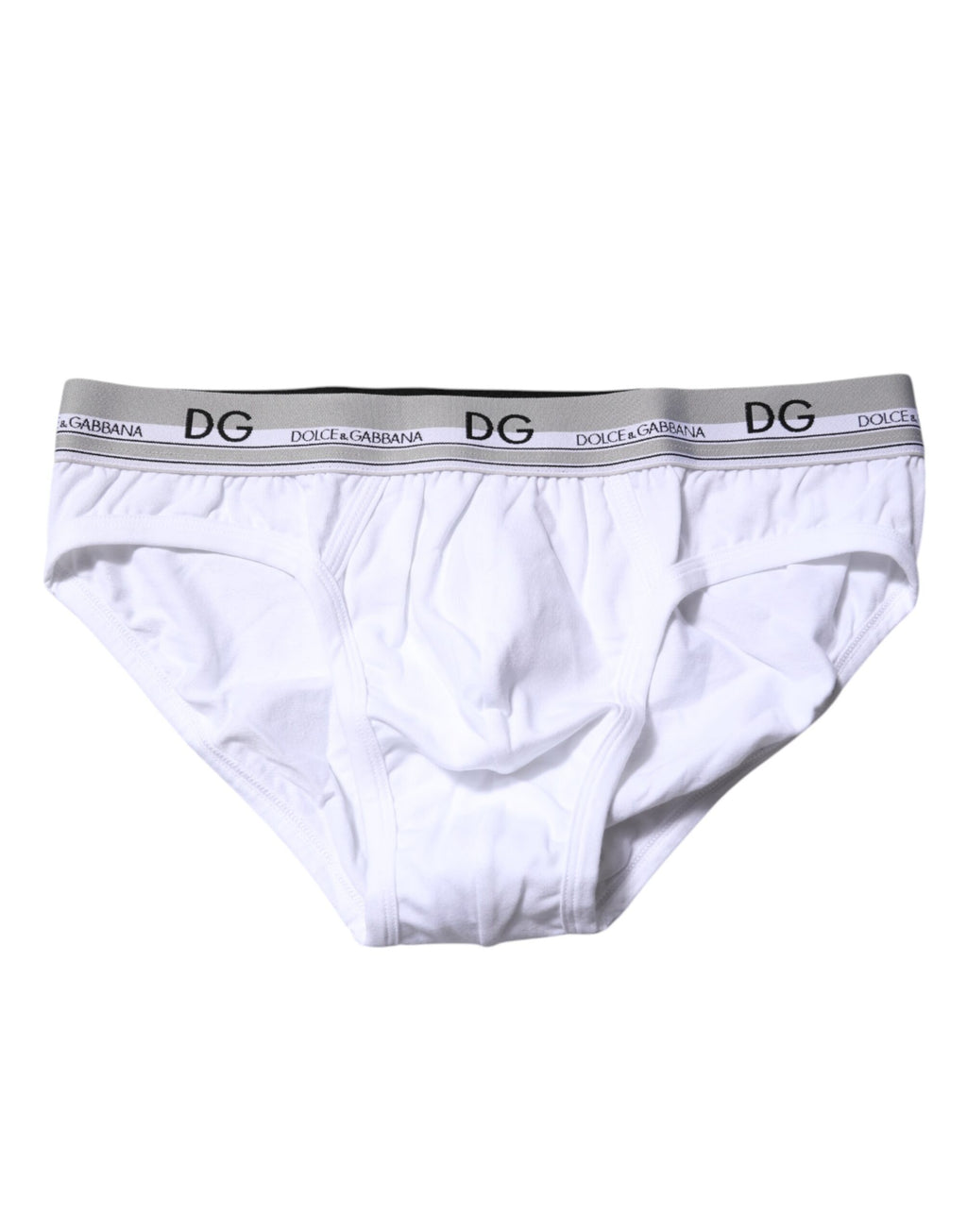 Dolce & Gabbana White Cotton Stretch Regular Brief Underwear
