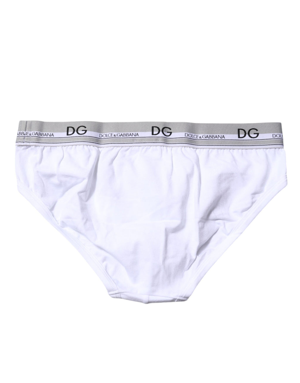 Dolce & Gabbana White Cotton Stretch Regular Brief Underwear