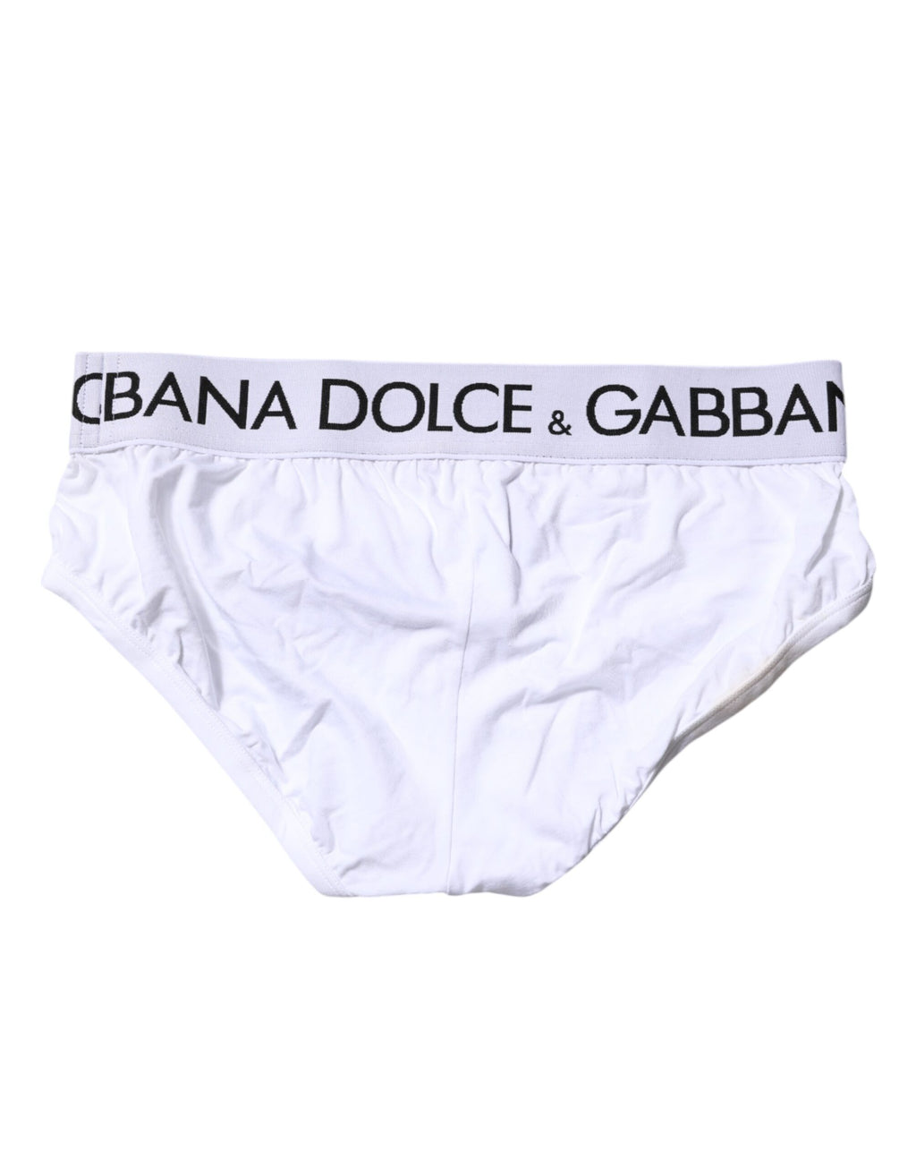 Dolce & Gabbana White Cotton Stretch Regular Brief Underwear