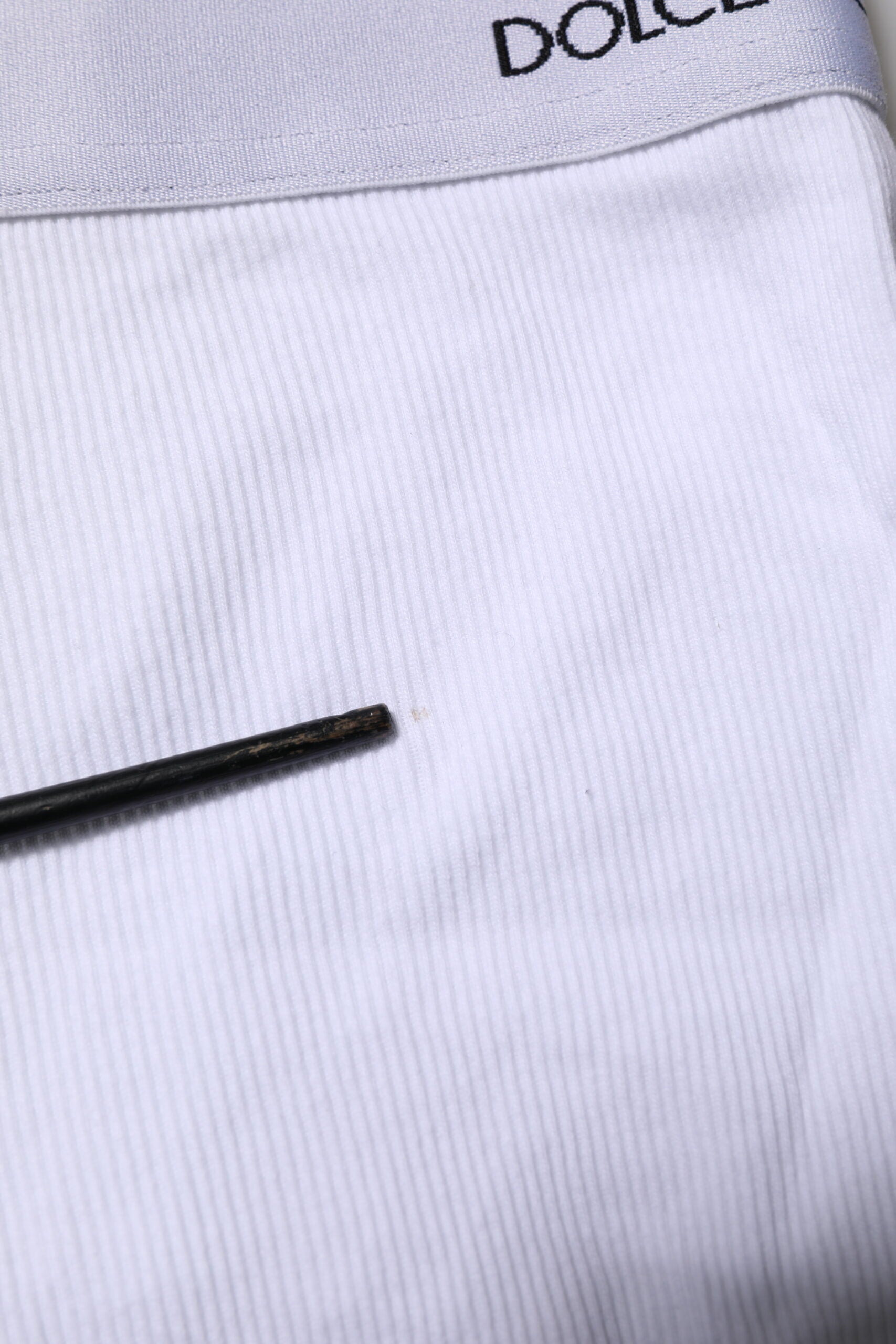 Dolce & Gabbana White Logo Waist Regular Boxer Brief Underwear