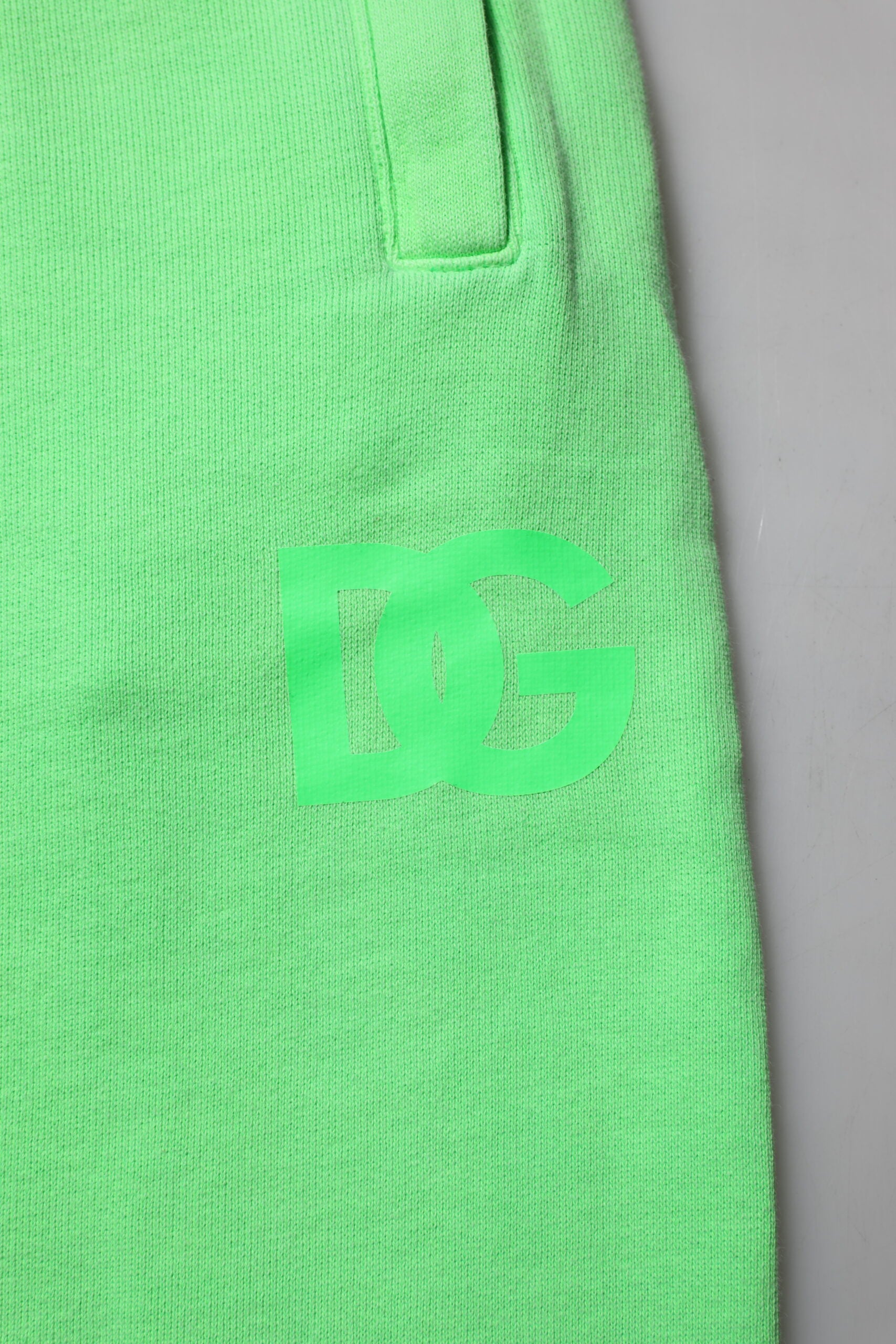 Dolce & Gabbana Green Cotton Men Jogger Sweatpants Pants