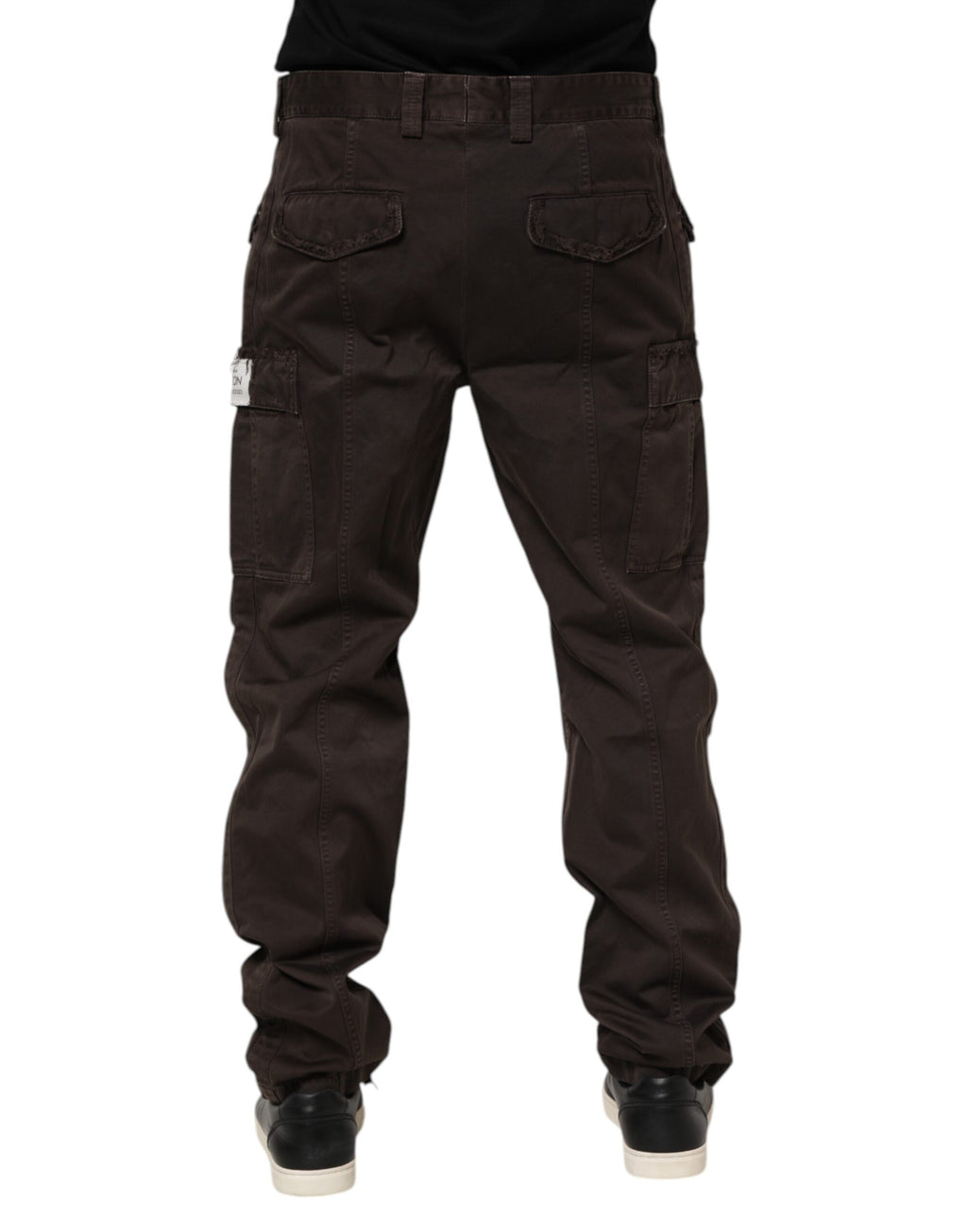 Dolce & Gabbana Brown Cotton Cargo Casual Pants