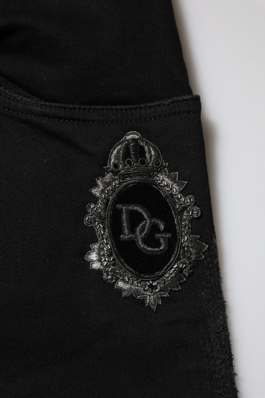 Dolce & Gabbana Black Cotton Skinny Men Denim Jeans