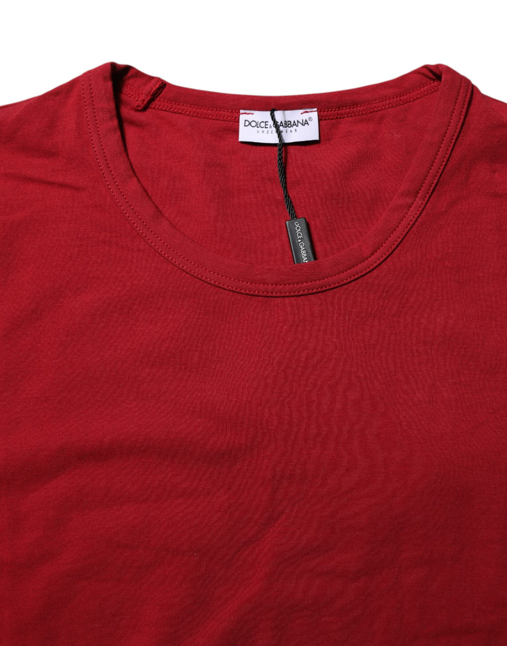 Dolce & Gabbana Red Cotton Short Sleeves Underwear T-shirt