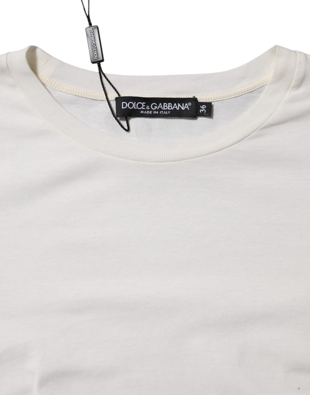 Dolce & Gabbana White Short Sleeves Round Neck T-shirt