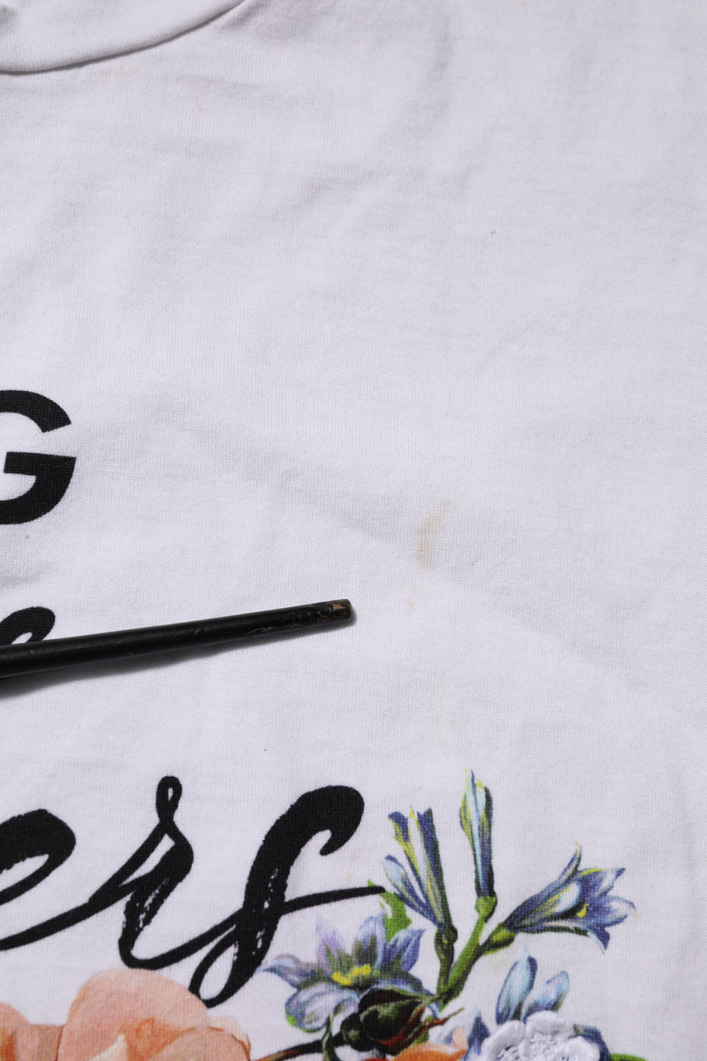 Dolce & Gabbana White Printed Cotton Short Sleeves T-shirt