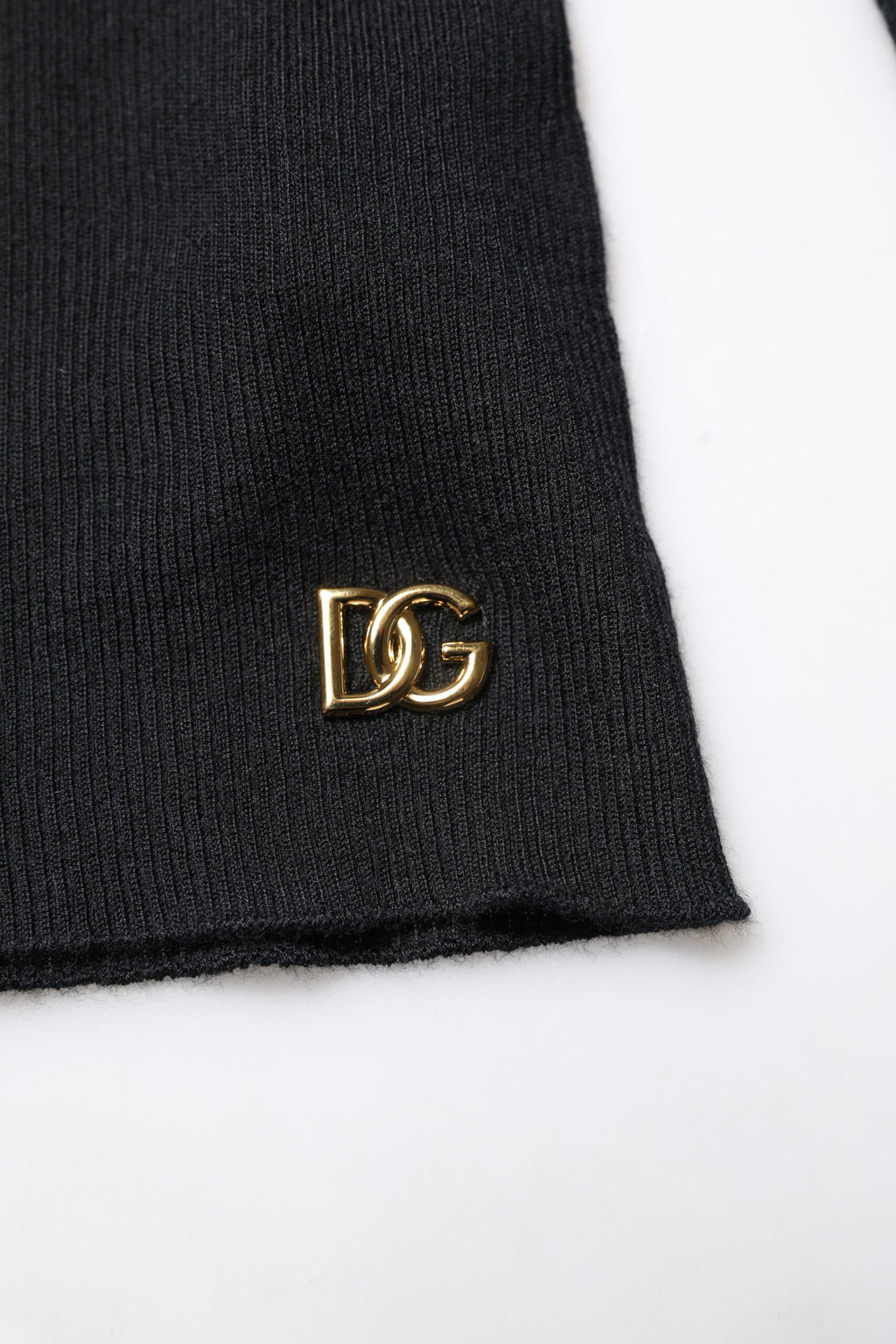 Dolce & Gabbana Black Cashmere Turtleneck Knitted Blouse Top