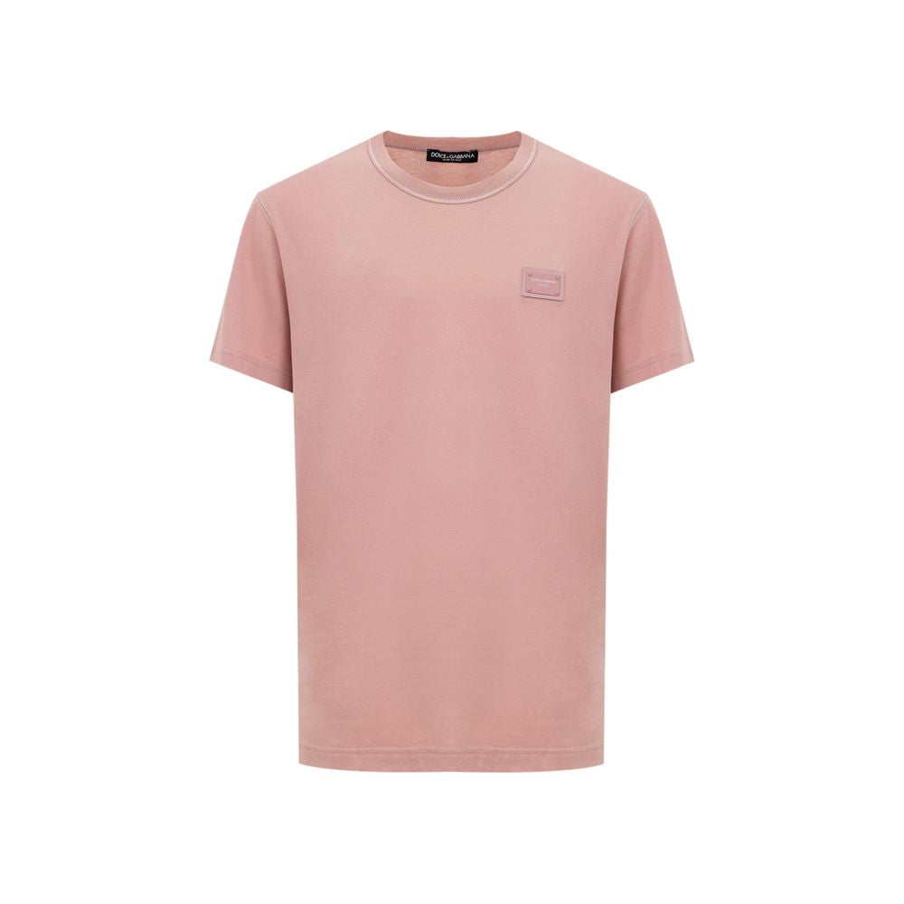 Dolce & Gabbana Pink Cotton T-Shirt