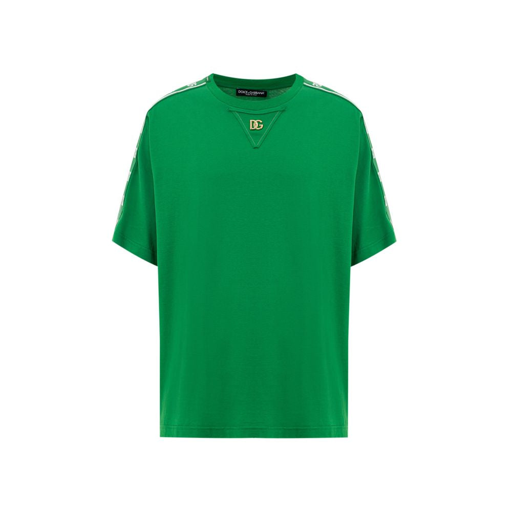 Dolce & Gabbana Green Cotton T-Shirt