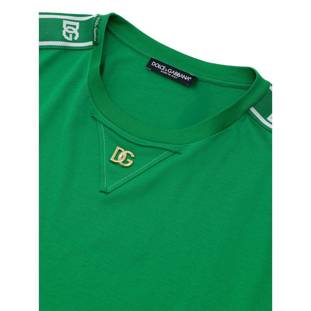 Dolce & Gabbana Green Cotton T-Shirt