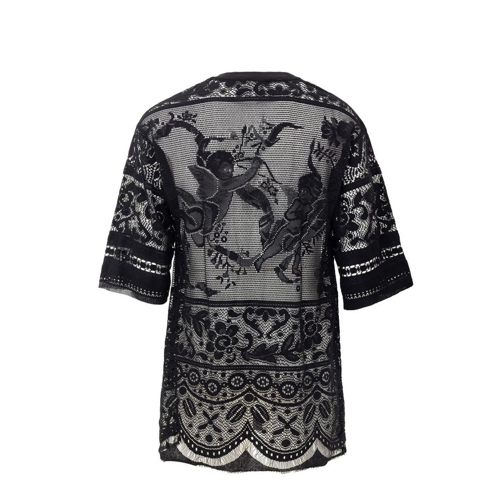 Dolce & Gabbana Black Cotton T-Shirt