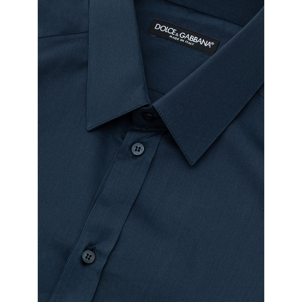 Dolce & Gabbana Blue Cotton Shirt