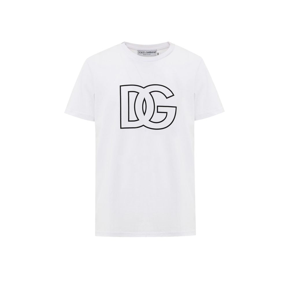 Dolce & Gabbana White Cotton T-Shirt