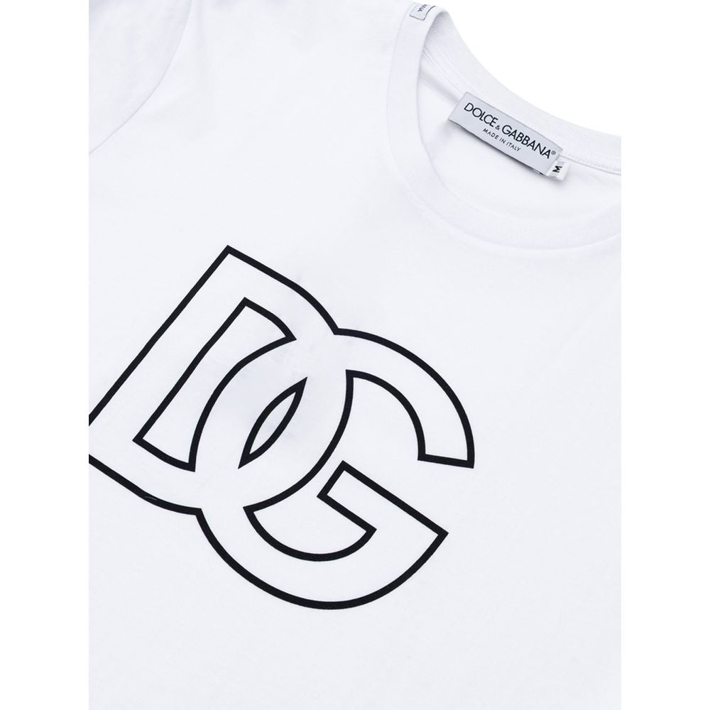 Dolce & Gabbana White Cotton T-Shirt