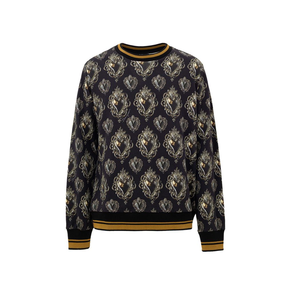 Dolce & Gabbana Black Cotton Sweatshirt