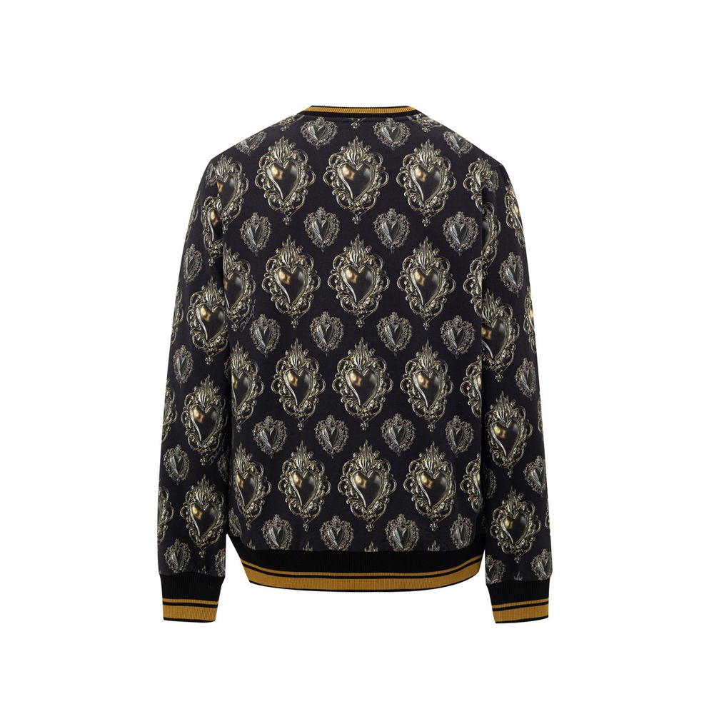 Dolce & Gabbana Black Cotton Sweatshirt