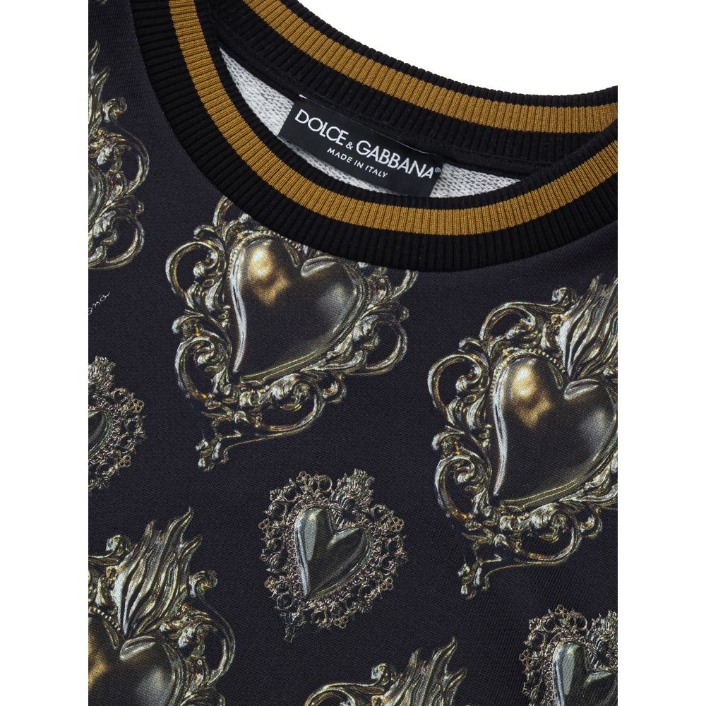 Dolce & Gabbana Black Cotton Sweatshirt