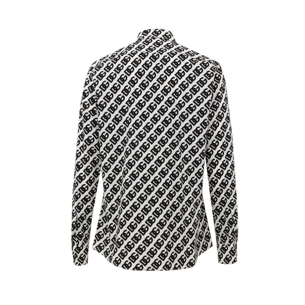 Dolce & Gabbana Black And White Cotton Shirt