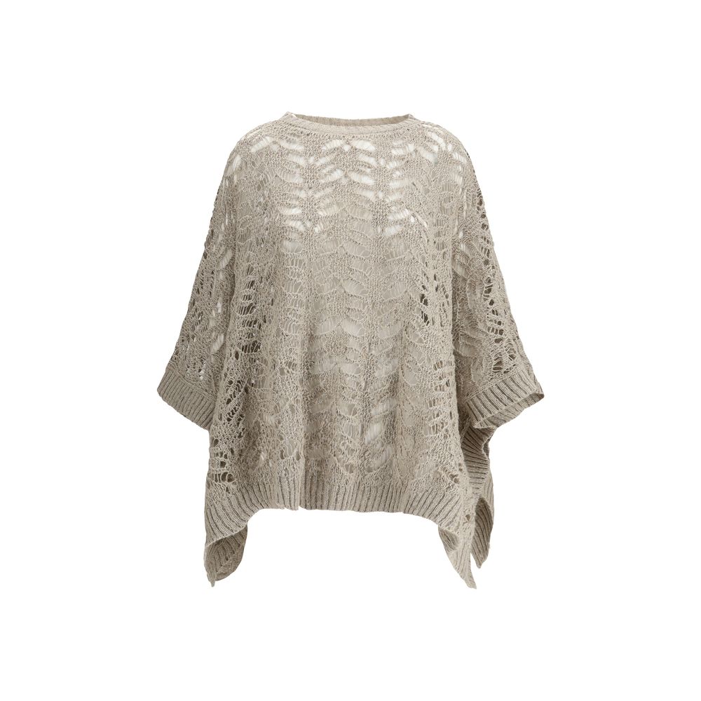 Brunello Cucinelli Crocheted Poncho