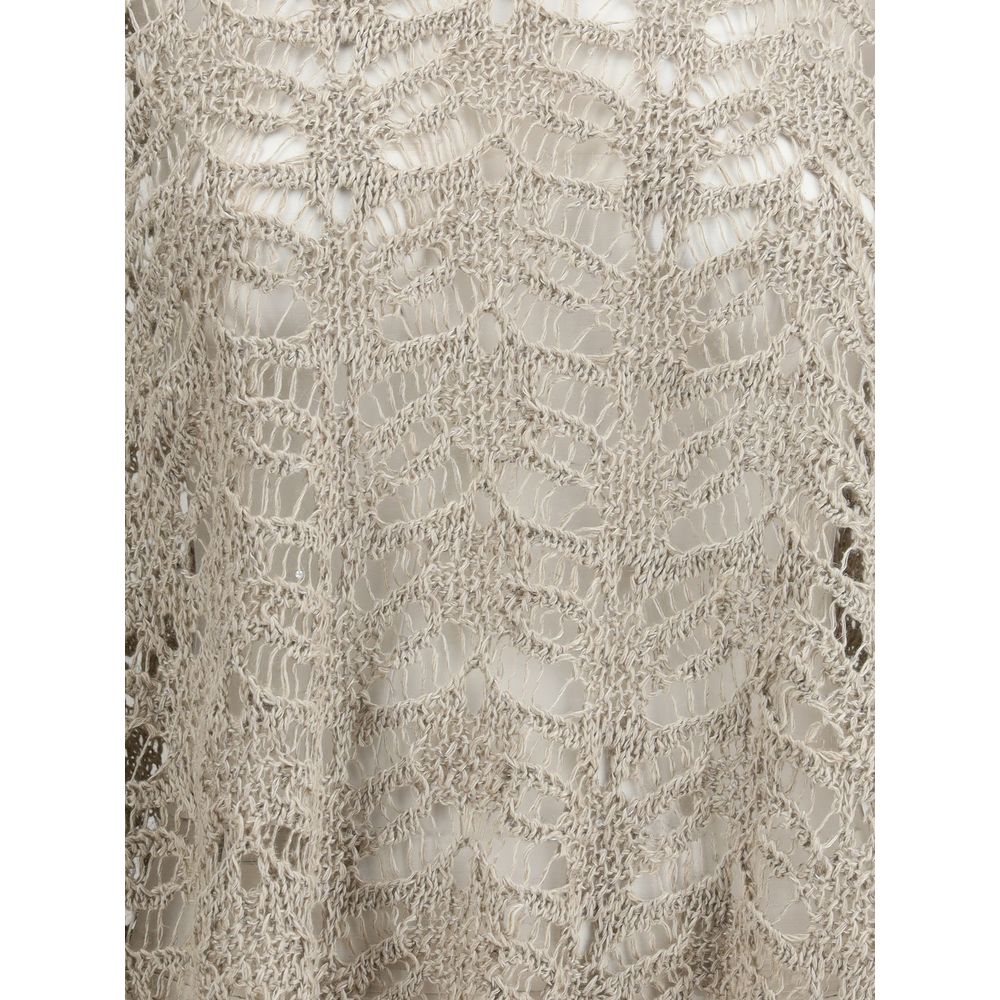 Brunello Cucinelli Crocheted Poncho