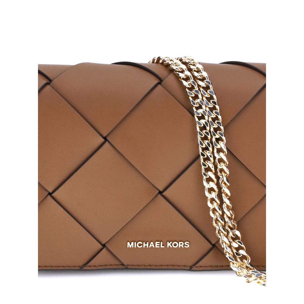Michael Kors Woven leather Jet Set Shoulder Bag