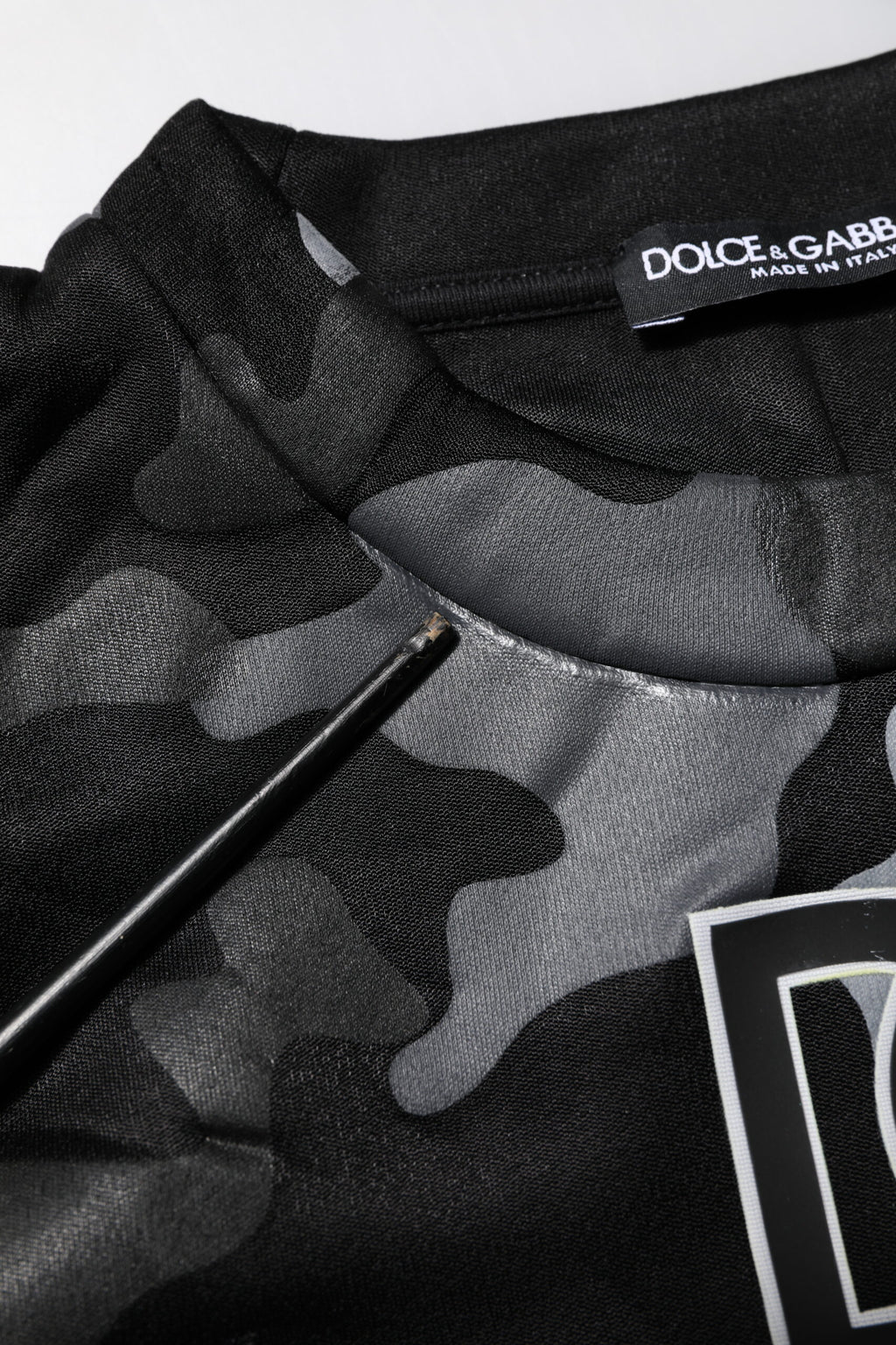 Dolce & Gabbana Black Camouflage Pullover Sweatshirt Sweater