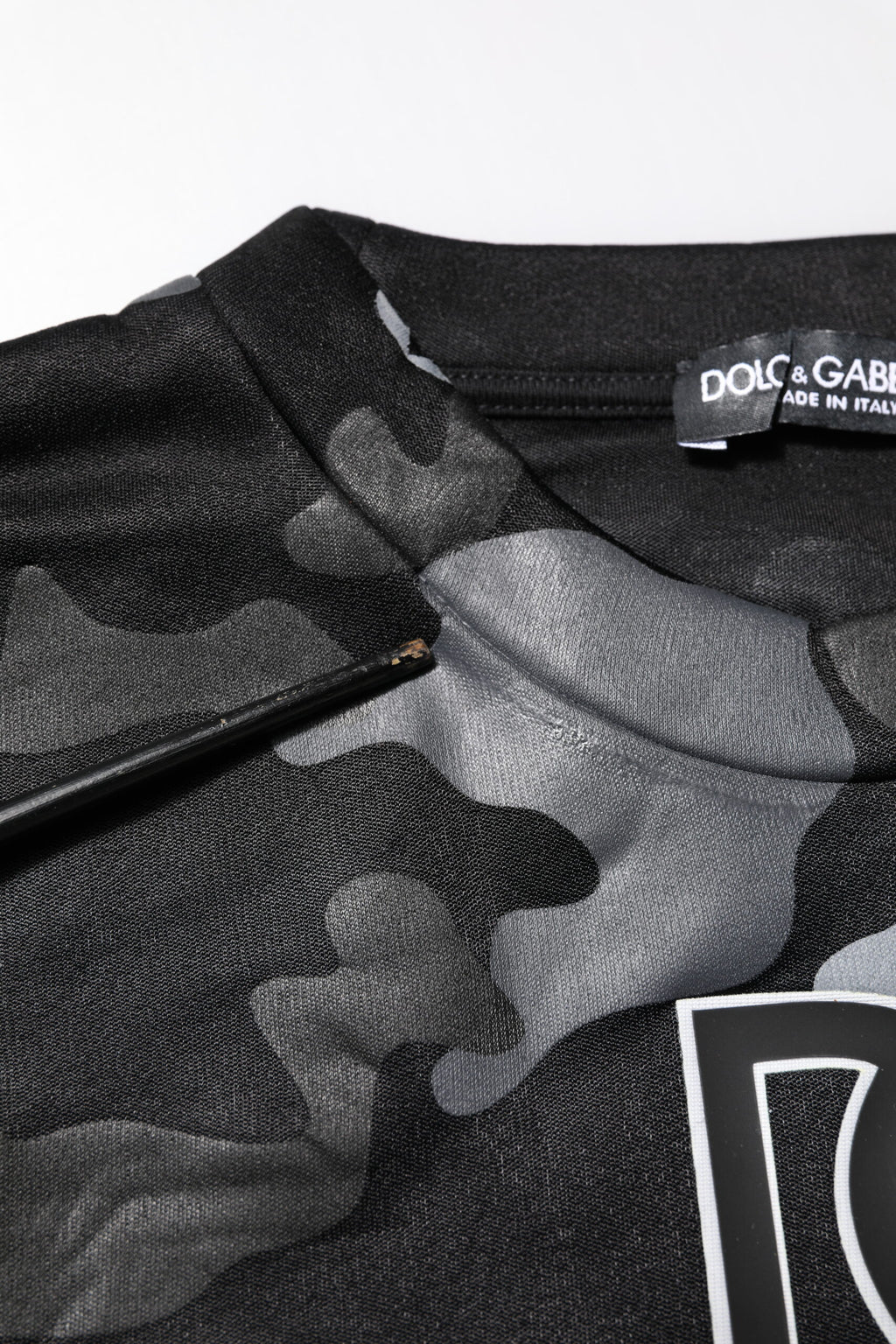 Dolce & Gabbana Black Camouflage Pullover Sweatshirt Sweater