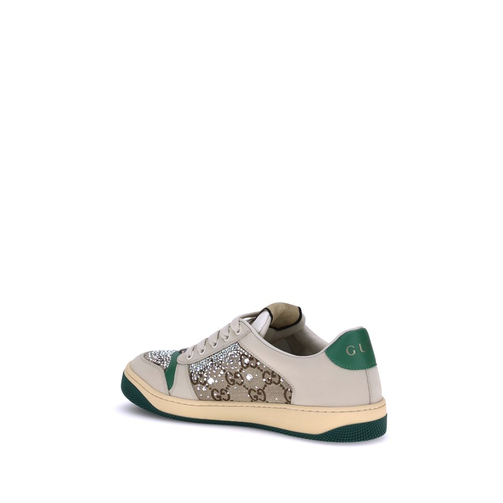 Gucci Rhinestone Screener Sneakers