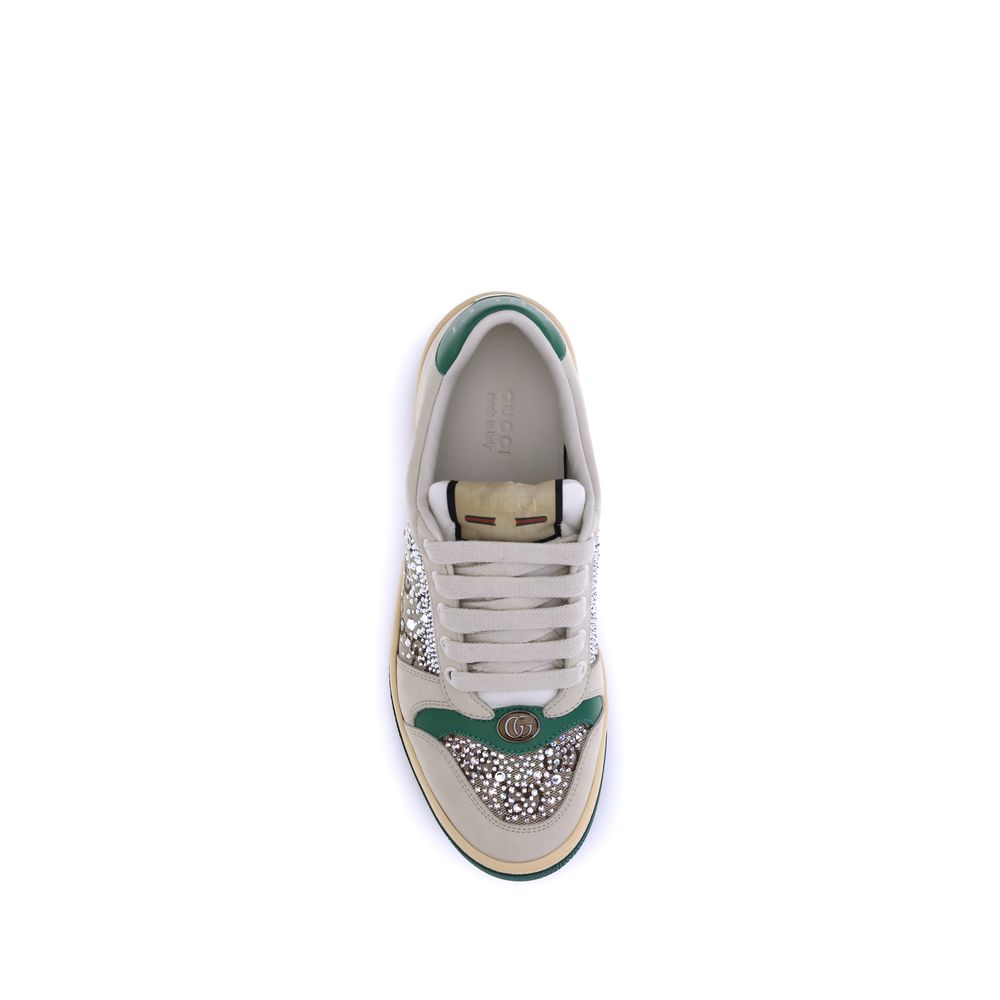 Gucci Rhinestone Screener Sneakers