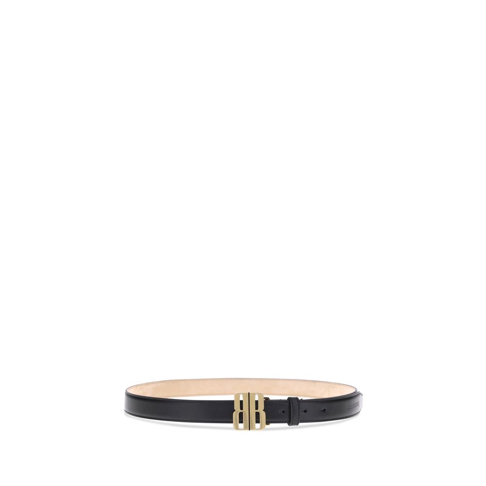 Balenciaga Leather Belt with logoed buckle