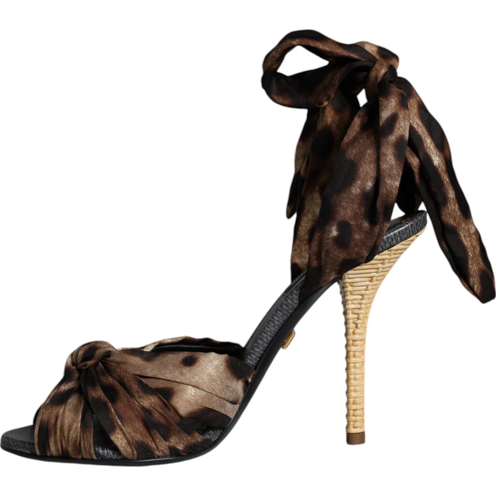Dolce & Gabbana Brown Leopard Keira Heels Sandals Shoes