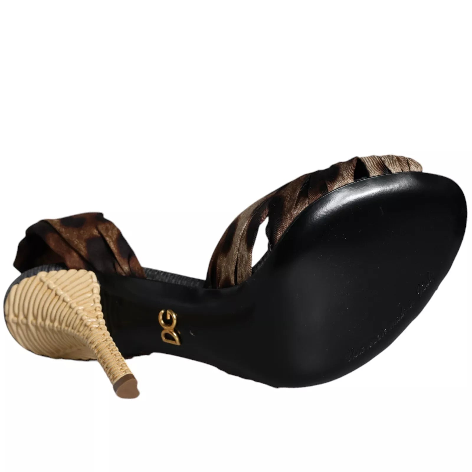 Dolce & Gabbana Brown Leopard Keira Heels Sandals Shoes