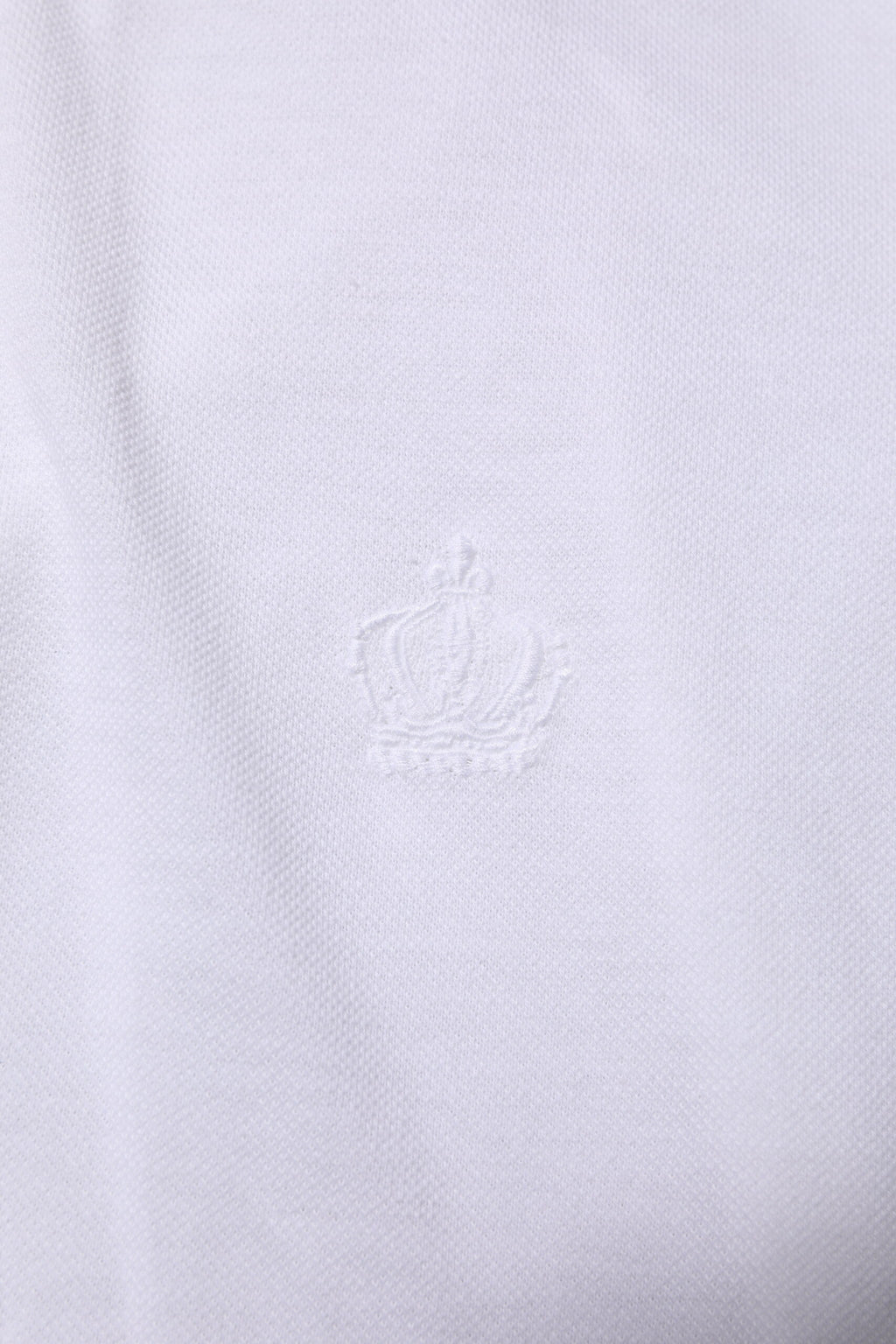 Dolce & Gabbana White Collared Men Short Sleeve Crown T-shirt