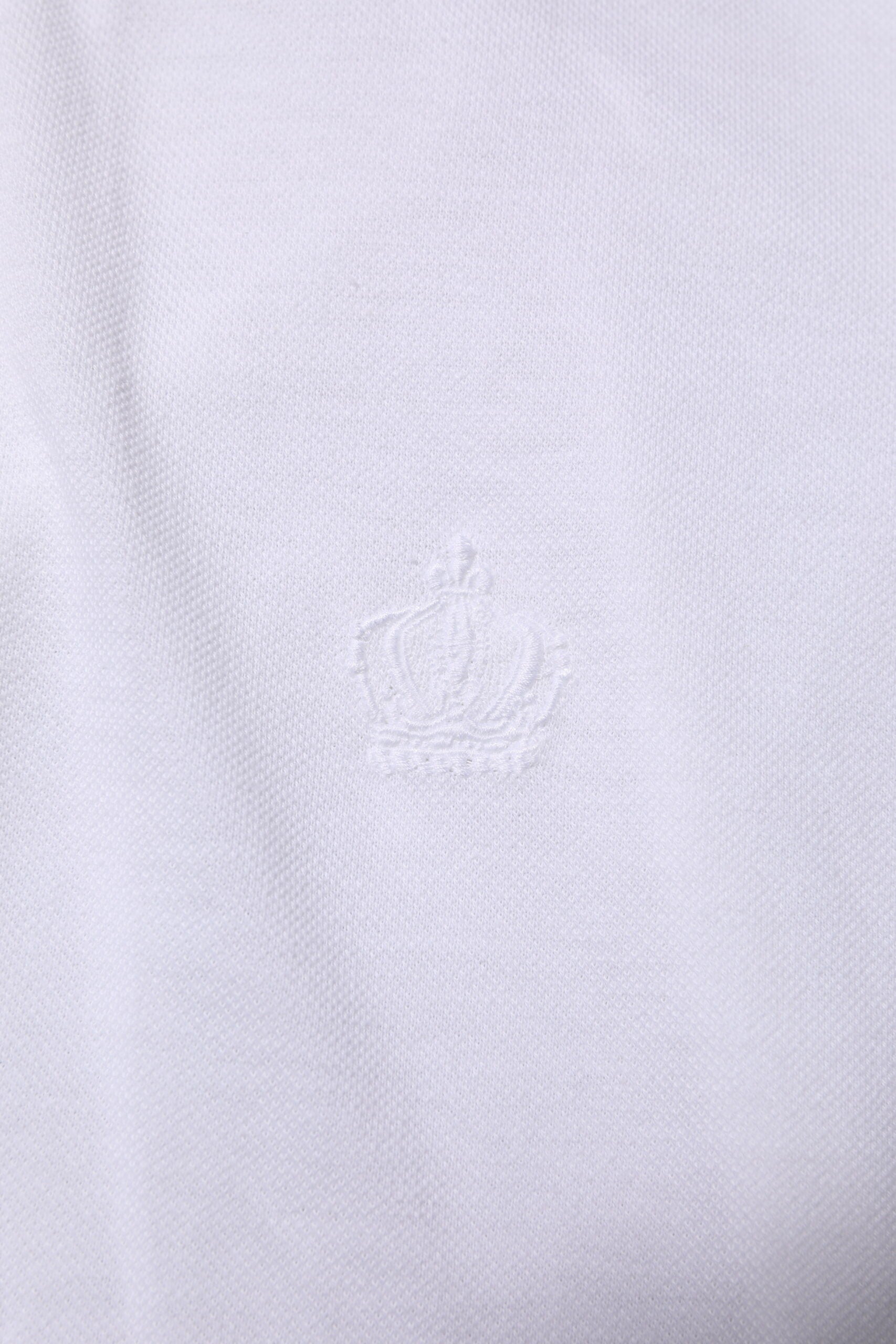 Dolce & Gabbana White Collared Men Short Sleeve Crown T-shirt