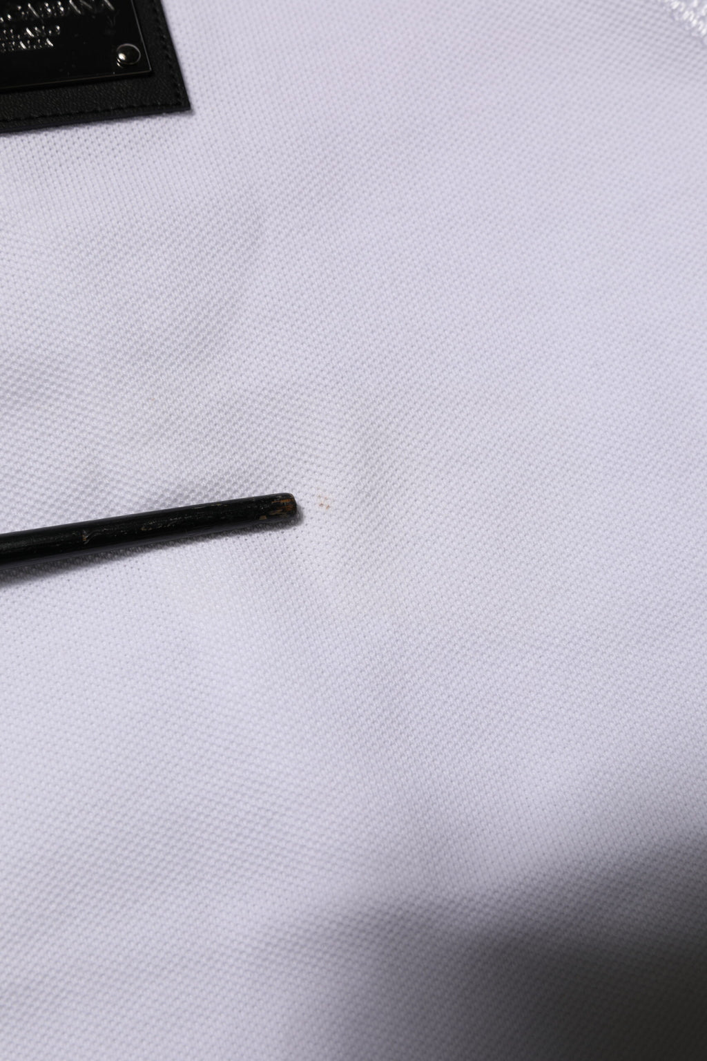 Dolce & Gabbana White Logo Short Sleeve Collared Polo T-shirt