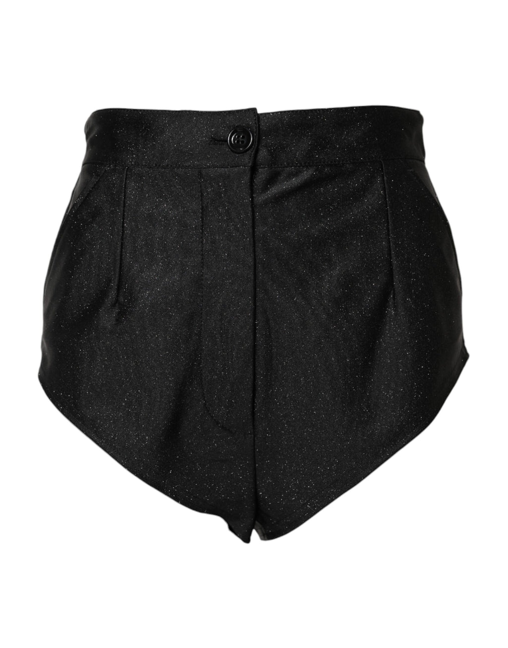 Dolce & Gabbana Black Viscose High Waisted Hot Pants Shorts