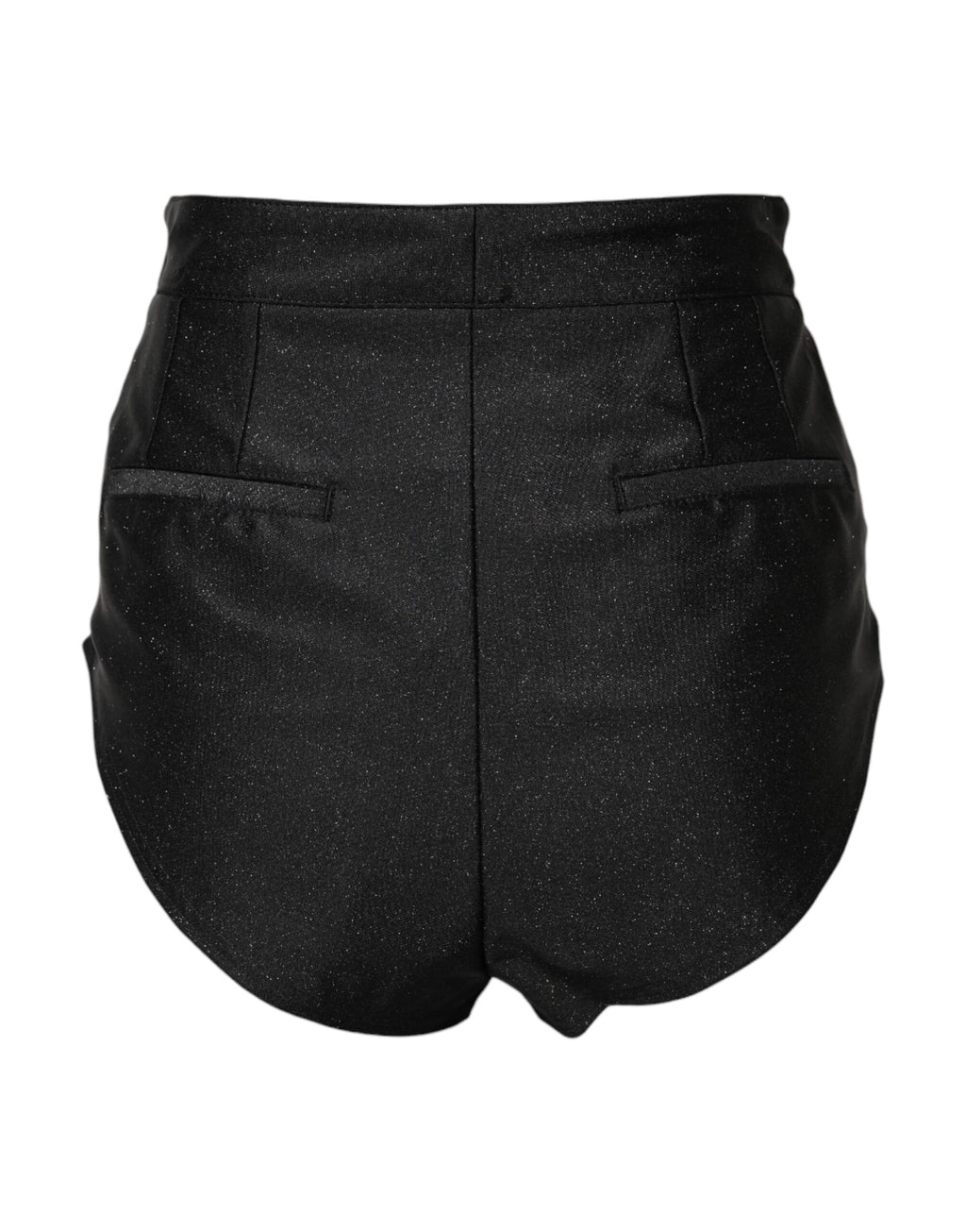 Dolce & Gabbana Black Viscose High Waisted Hot Pants Shorts