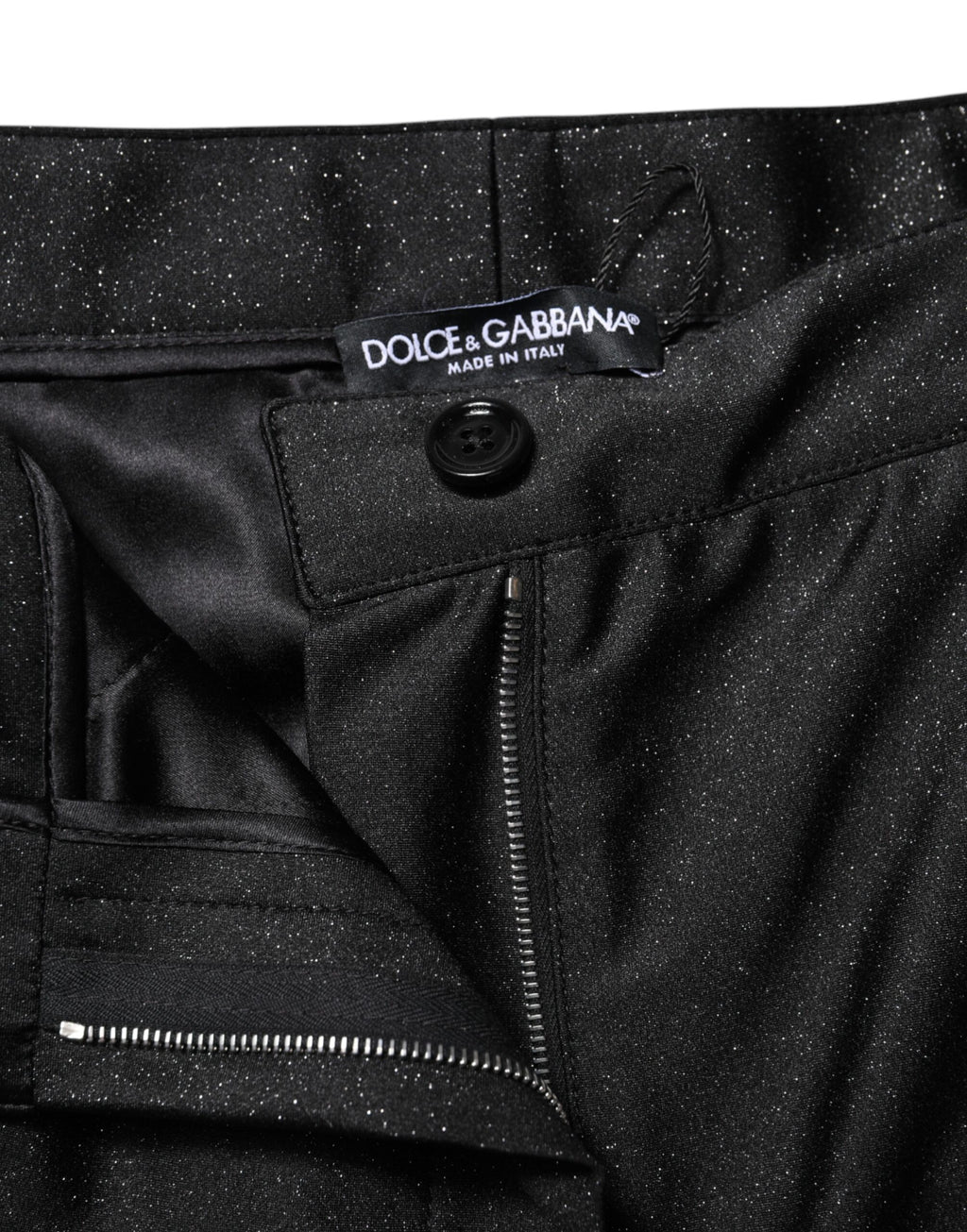 Dolce & Gabbana Black Viscose High Waisted Hot Pants Shorts