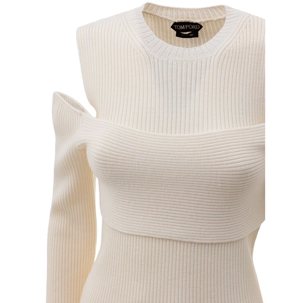 Tom Ford White Wool T-Shirt