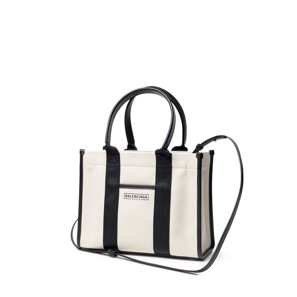 Balenciaga Beige Cotton Tote Bag