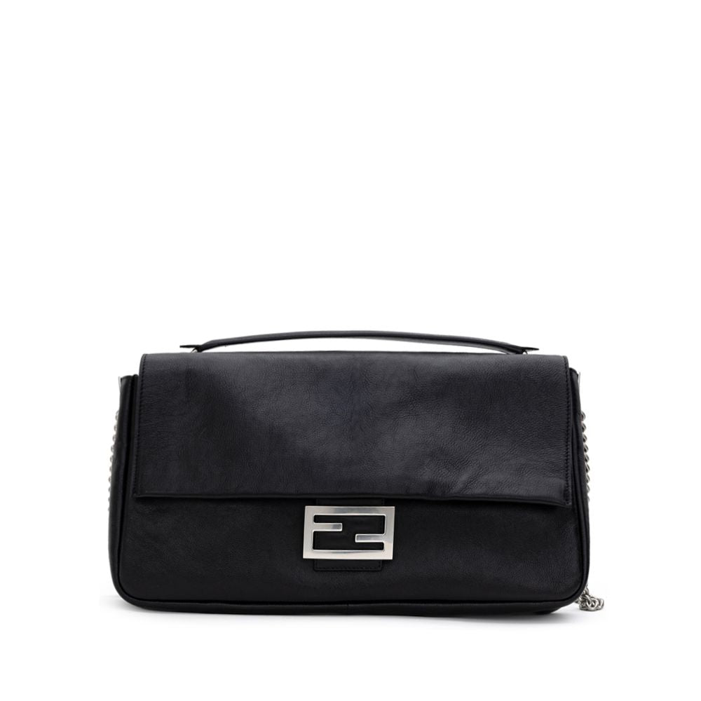 Fendi Black Leather Shoulder Bag