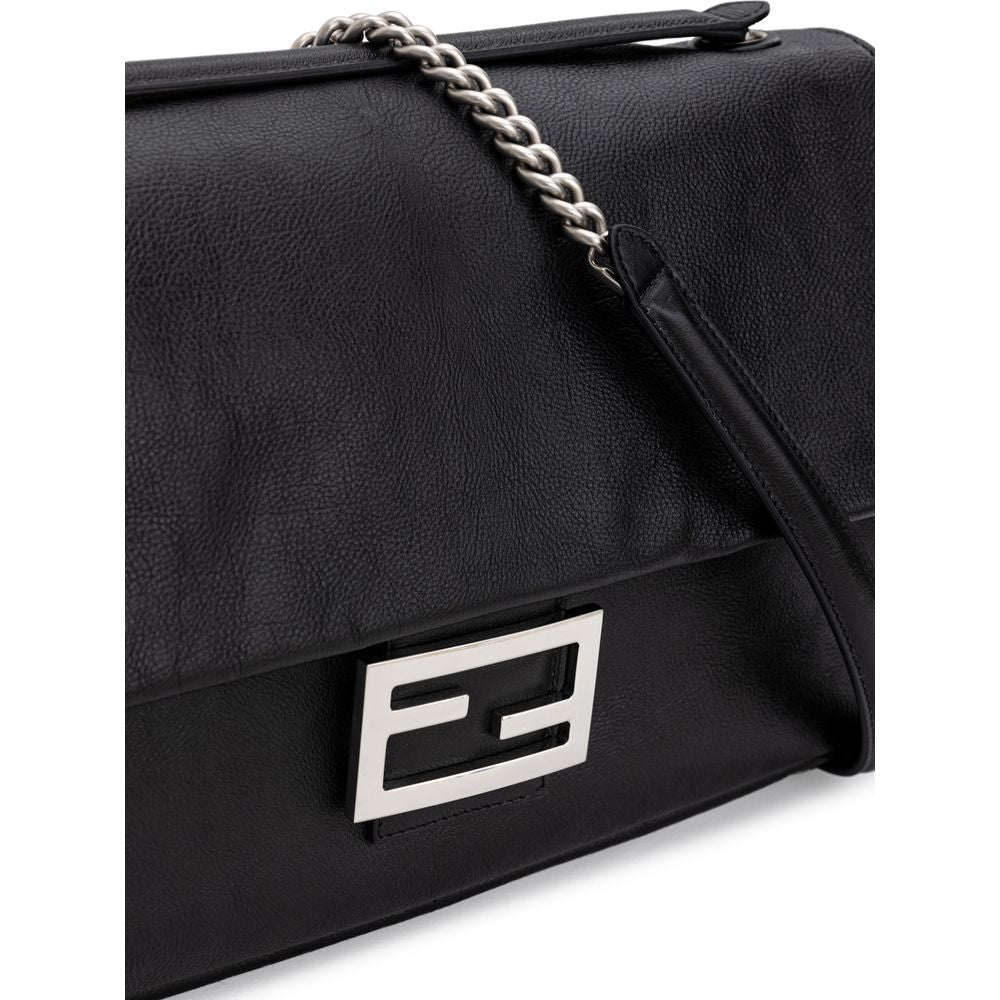 Fendi Black Leather Shoulder Bag