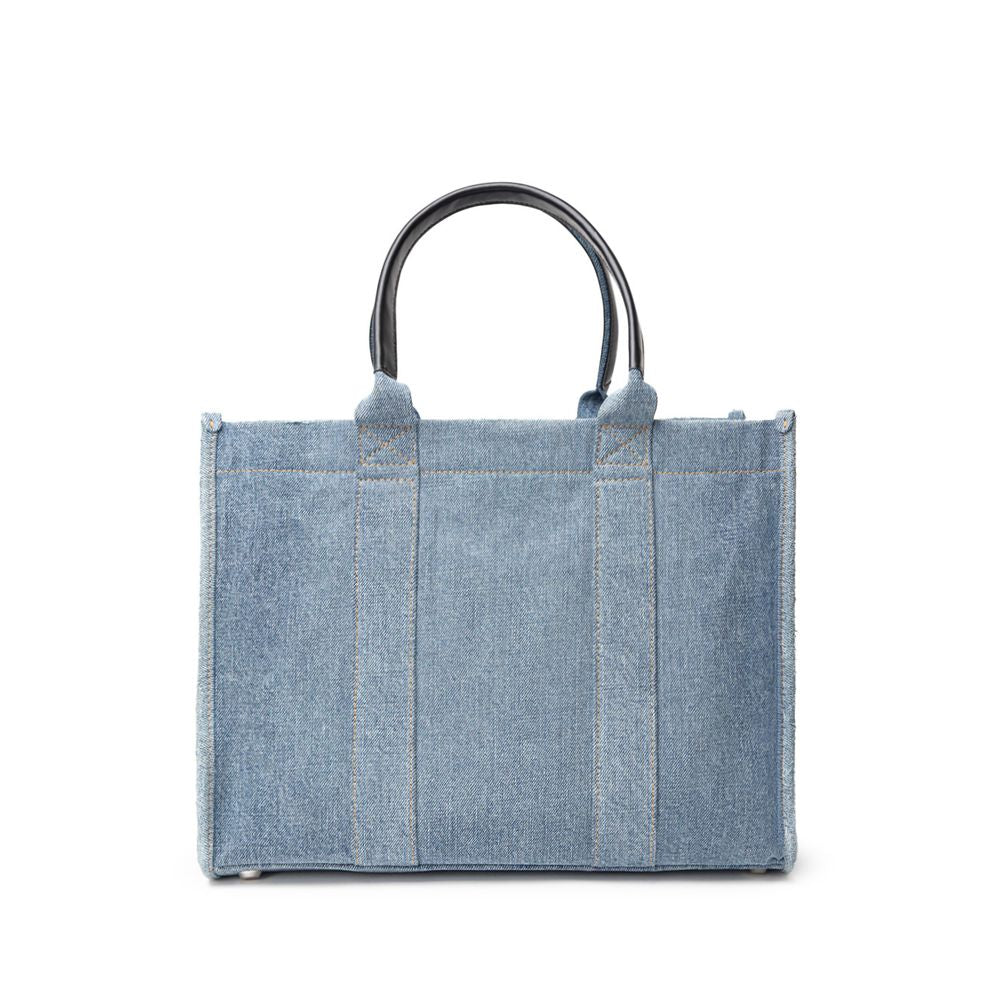 Balenciaga Blue Cotton Tote Bag
