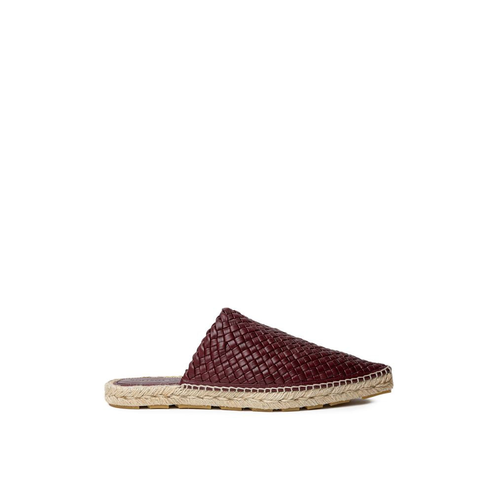 Bottega Veneta Bordeaux Leather Espadrille