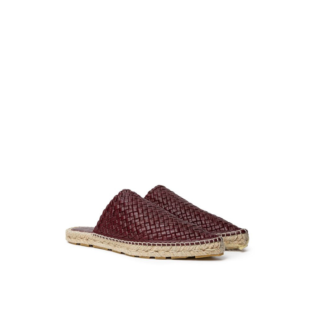 Bottega Veneta Bordeaux Leather Espadrille