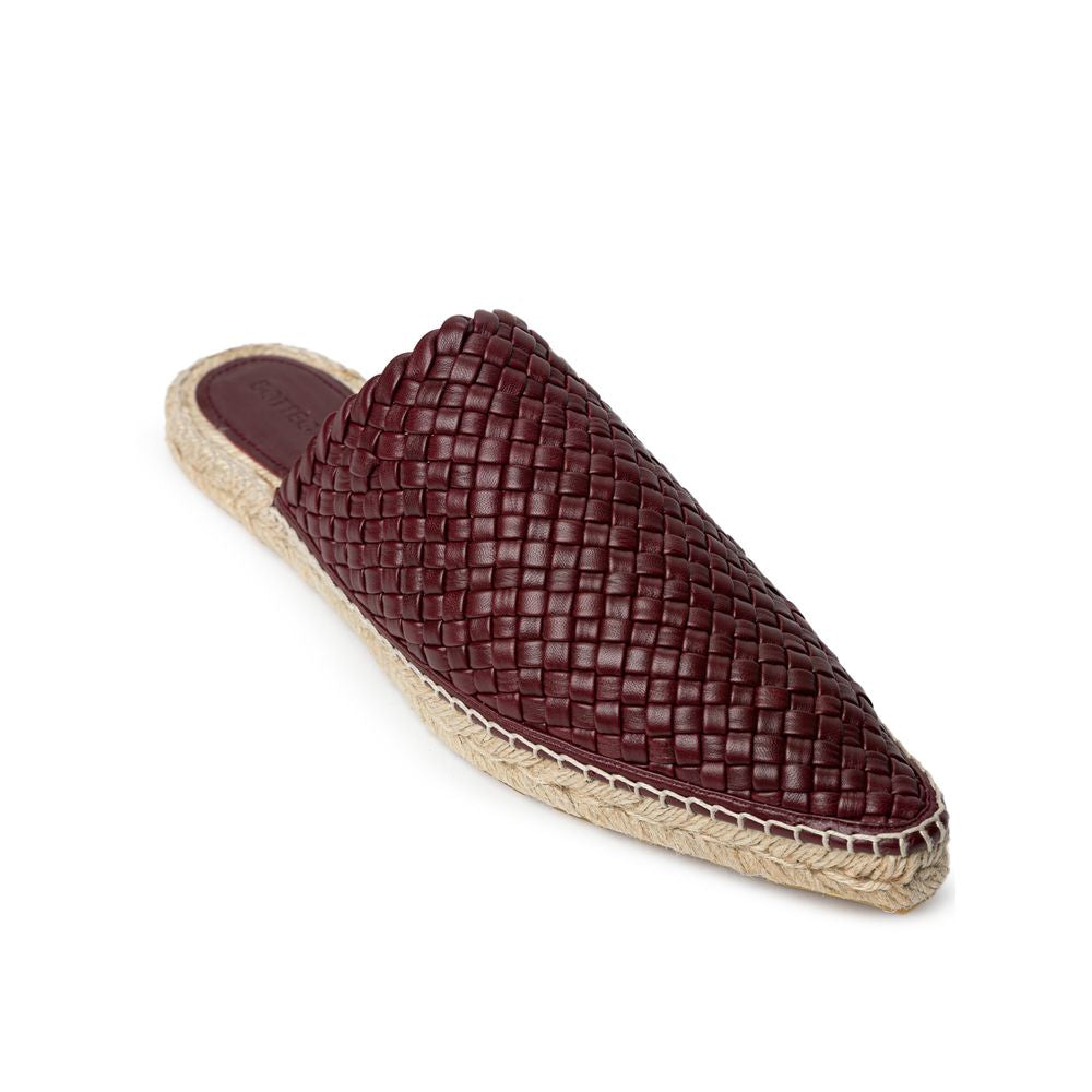 Bottega Veneta Bordeaux Leather Espadrille