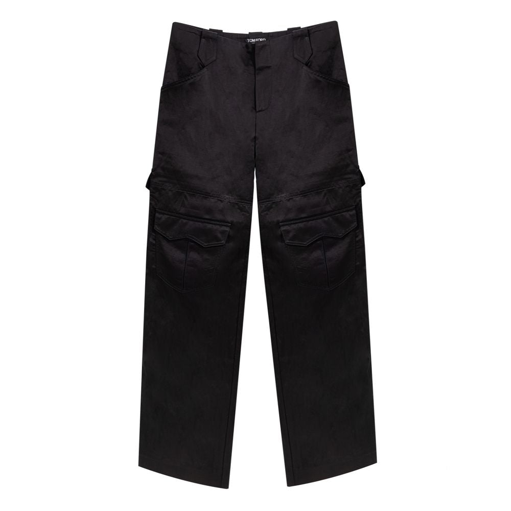 Tom Ford Black Viscose Cargo Pant